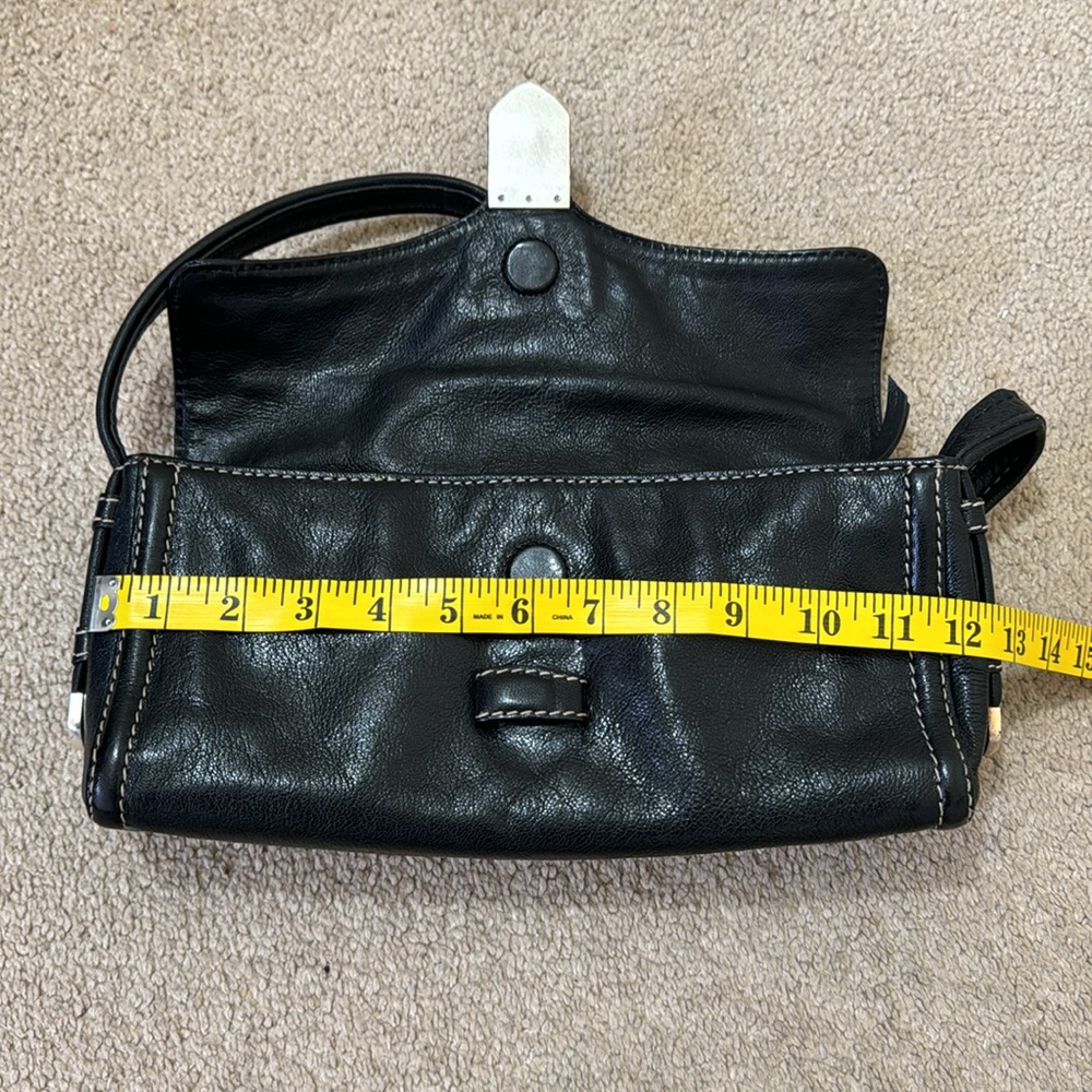 SALE🔥🔥Vintage Michael Kors Genuine Leather Black Purse Shoulder Bag - Picture 10 of 12